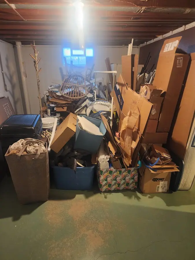 Roll-off dumpster container at job site for Yard Waste Dumpster Rental in Thornton